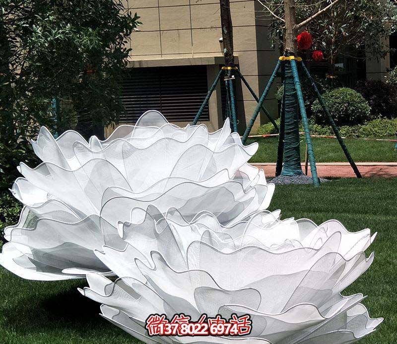 公园景区不锈钢艺术仿真花朵雕塑