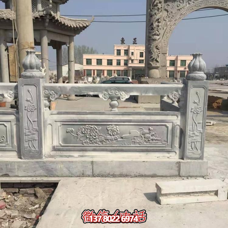 户外景区大理石石雕浮雕围栏雕塑