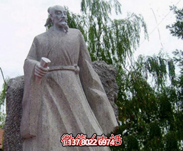 景区户外摆放大理石诗仙古代名人李白雕塑