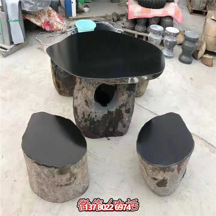 庭院公园户外大理石园林景观石桌石椅雕塑