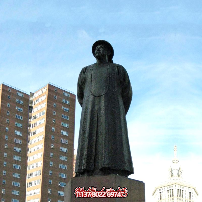 城市文化名人大型民族英雄林则徐铸铜雕塑 城市文化名人大型民族英雄林则徐铸铜雕塑