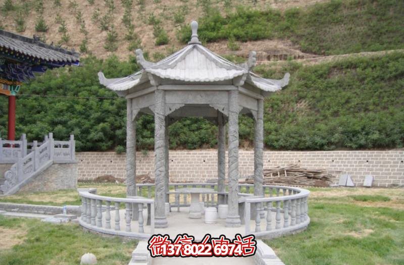 汉白玉园林户外景观仿古凉亭 汉白玉园林户外景观仿古凉亭