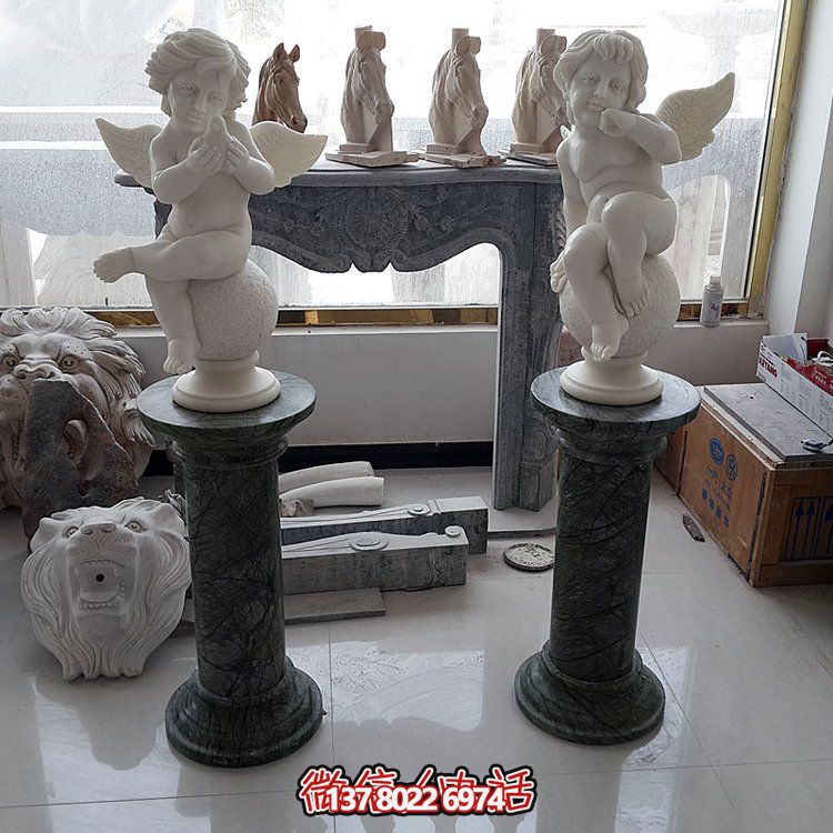 园林酒店欧式婚庆人物丘比特天使雕塑