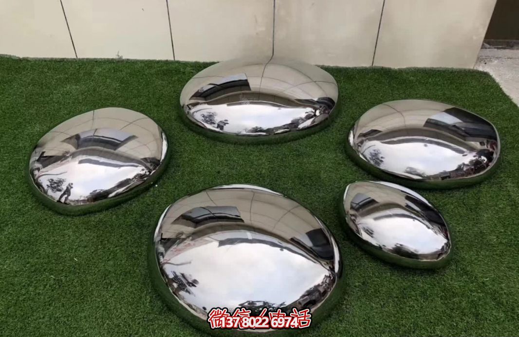 公园售楼处不锈钢镜面白钢创意抽象艺术装饰品摆件
