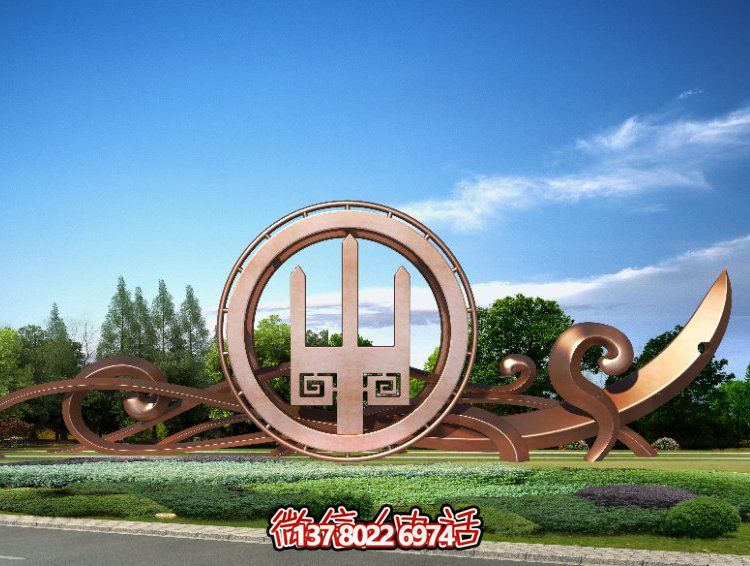 户外园林广场大型不锈钢景观雕塑摆件