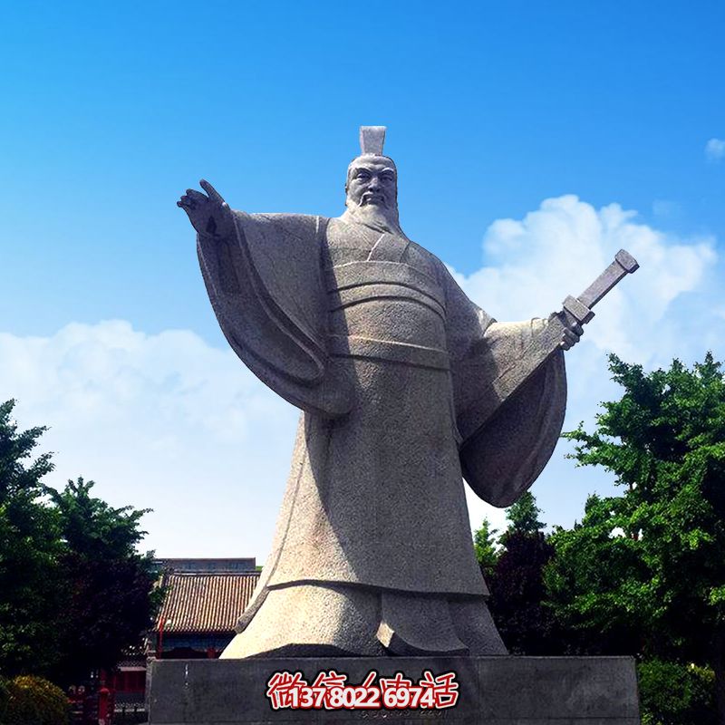 枭雄石雕景区园林历史名人曹操雕塑 枭雄石雕景区园林历史名人曹操雕塑