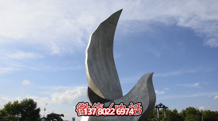 不锈钢抽象切面铸造锻造鸽子雕塑 不锈钢抽象切面铸造锻造鸽子雕塑