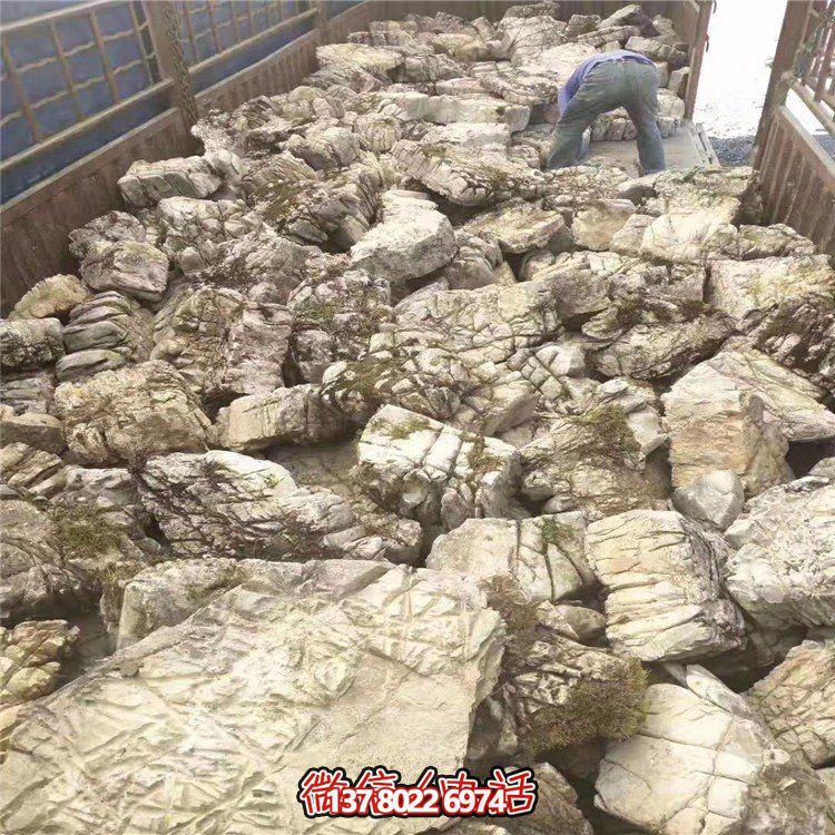 河道护坡石头龟纹石石雕假山石