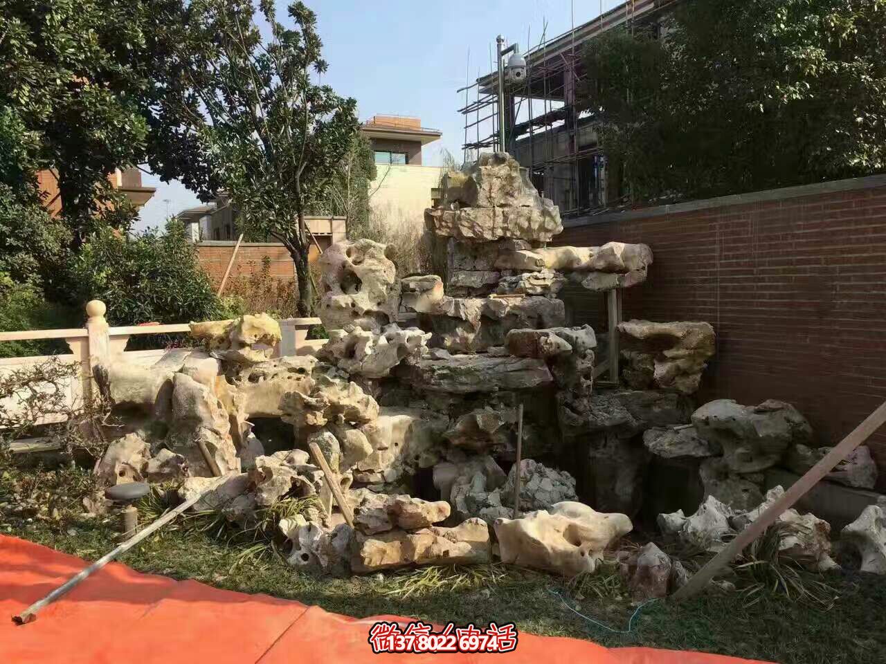 庭院别墅灵璧石假山景观 庭院别墅灵璧石假山景观