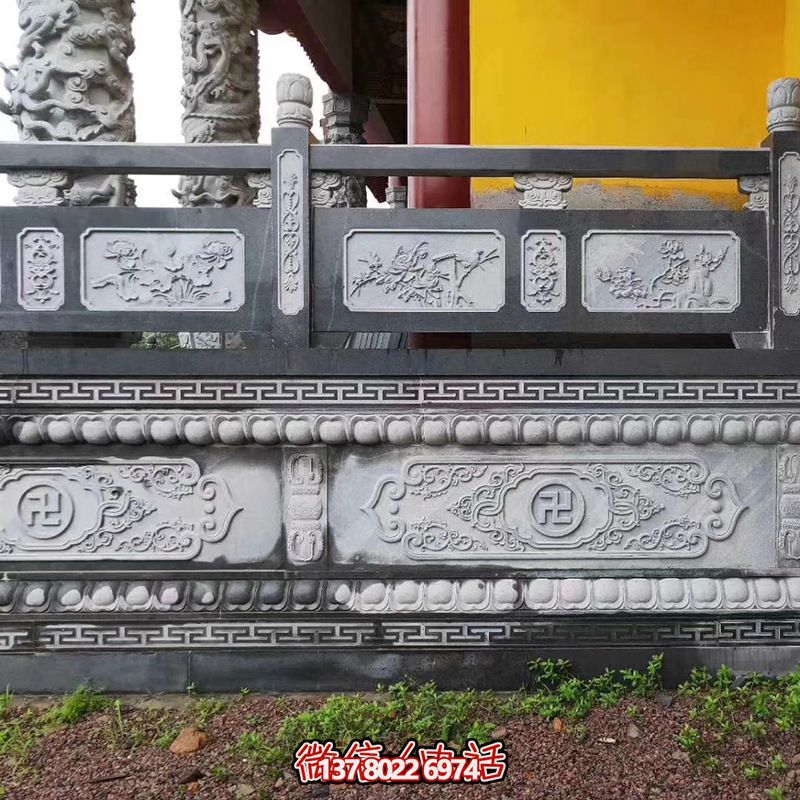 寺庙基地台大理石灰浮雕栏杆 寺庙基地台大理石灰浮雕栏杆