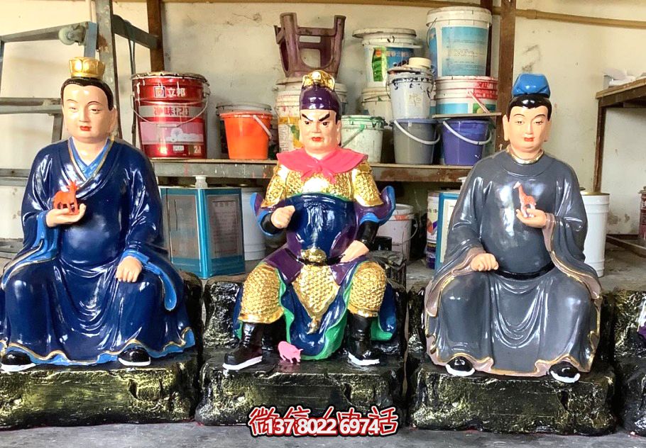 大型玻璃钢彩绘祖师三清祖师雕塑 大型玻璃钢彩绘祖师三清祖师雕塑