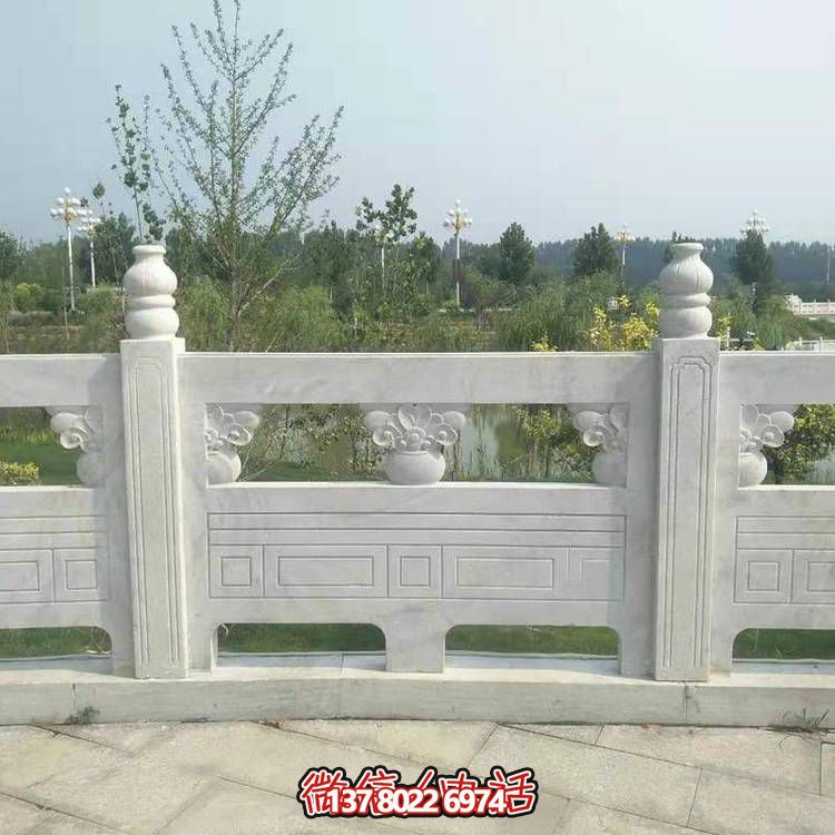 大理石石雕户外景观栏杆栏板雕塑