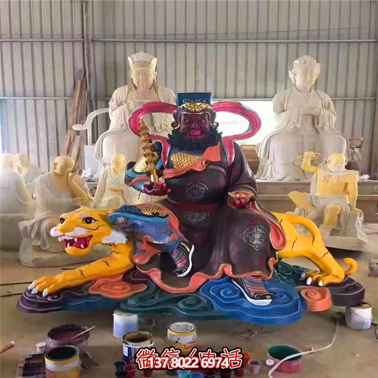 景区寺庙大型雇佣方神佛财神雕塑 景区寺庙大型雇佣方神佛财神雕塑