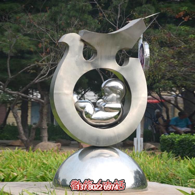 不锈钢鸽子雕塑抽象和平鸽广场园林动物雕塑