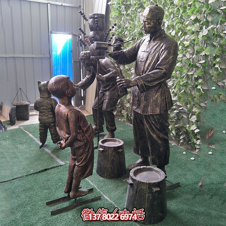 糖葫芦玻璃钢场景雕塑