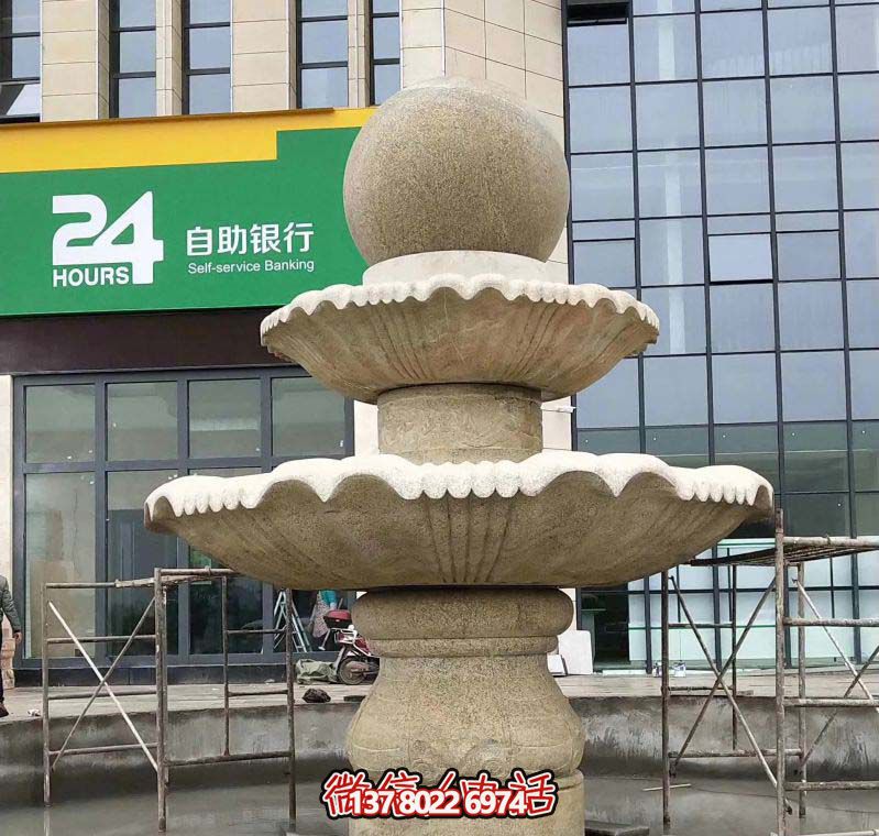 商场大理石风水球喷泉雕塑 商场大理石风水球喷泉雕塑
