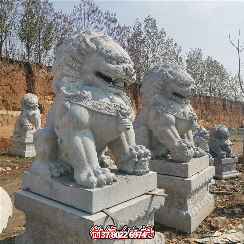 大型仿真动物石雕狮子雕塑