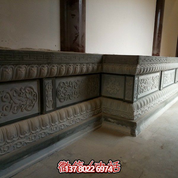 寺庙院落青石须弥座造型 寺庙院落青石须弥座造型