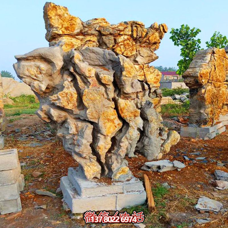 景观石绿地河滩假山石头自然石公园摆件 景观石绿地河滩假山石头自然石公园摆件