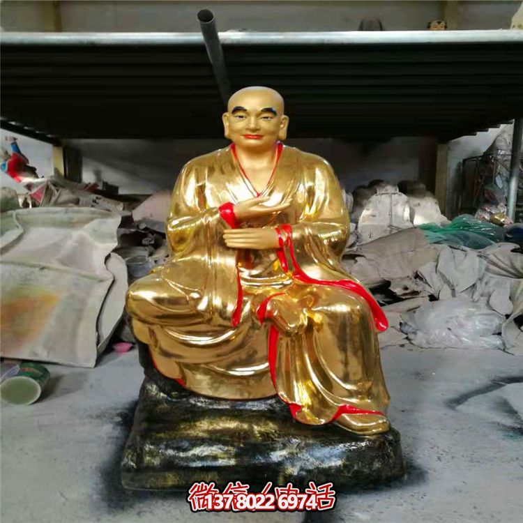 玻璃钢彩绘寺庙大型供奉神佛佛像十八罗汉雕塑 玻璃钢彩绘寺庙大型供奉神佛佛像十八罗汉雕塑