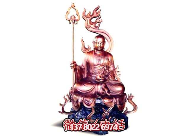 菩萨佛像寺庙仿铜地藏王雕塑 菩萨佛像寺庙仿铜地藏王雕塑