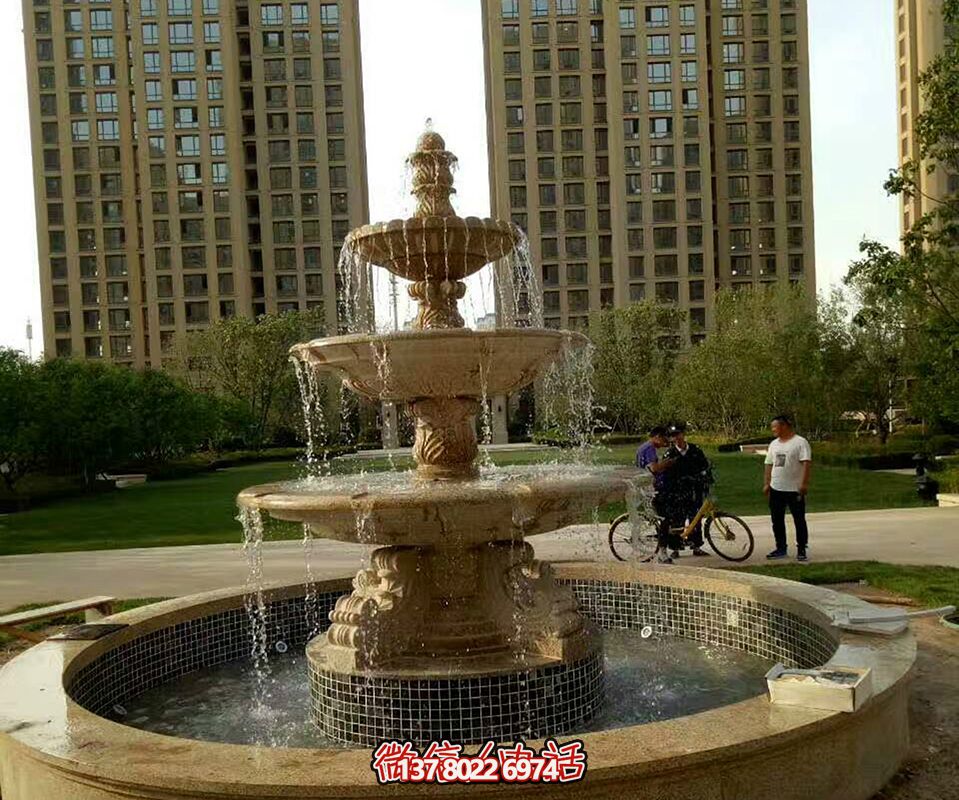 小区广场摆放欧式大理石风水球喷泉雕塑 小区广场摆放欧式大理石风水球喷泉雕塑