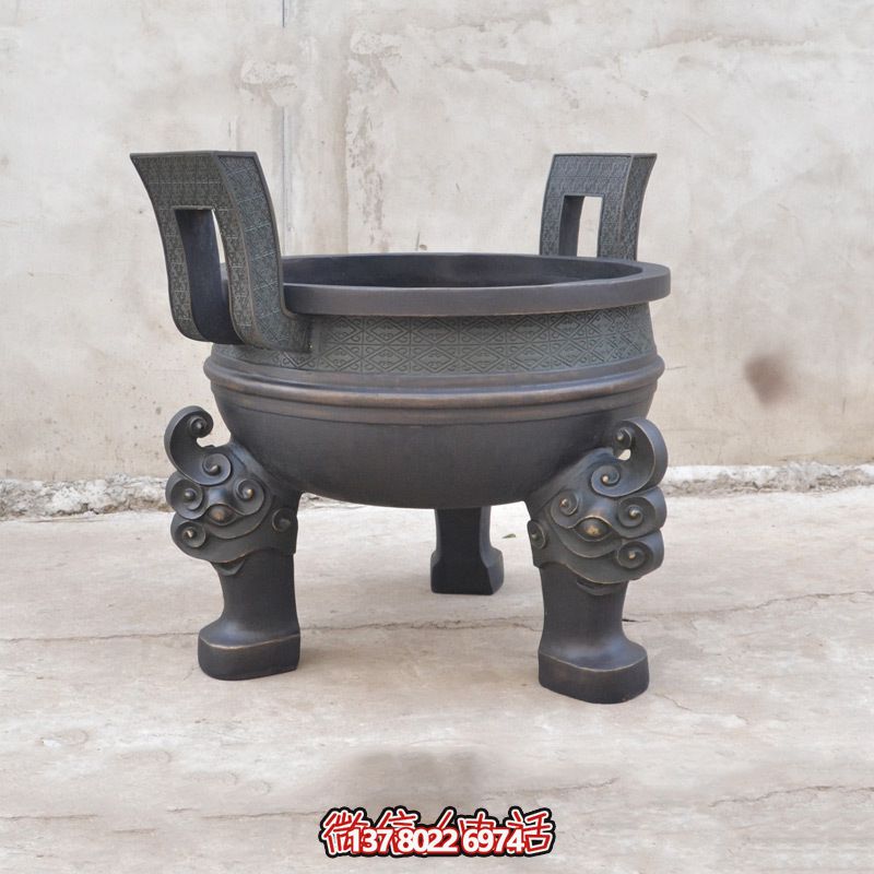 不锈钢仿铜古代文物鼎雕塑