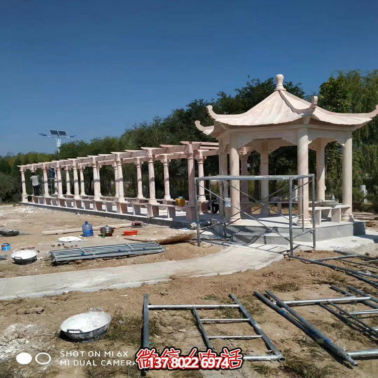 园林景观大理石石雕长廊雕塑