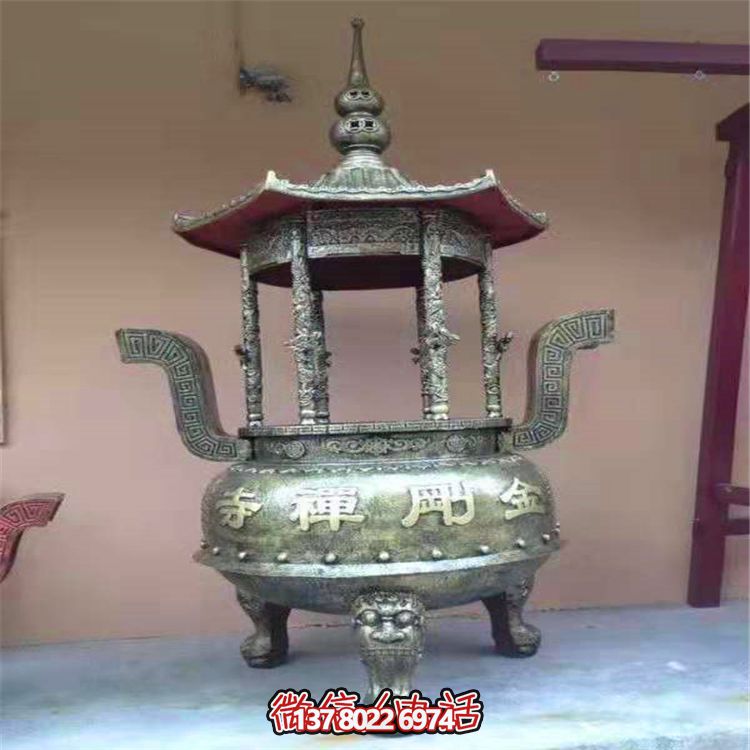 道观户外摆放圆形化宝香炉 道观户外摆放圆形化宝香炉