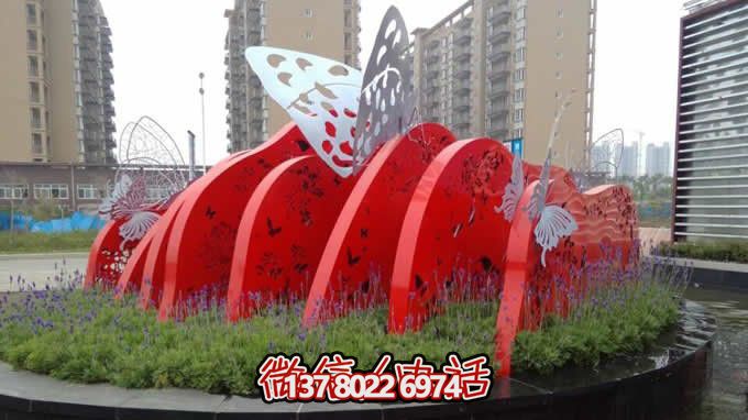 商场创意不锈钢蝴蝶雕塑 商场创意不锈钢蝴蝶雕塑