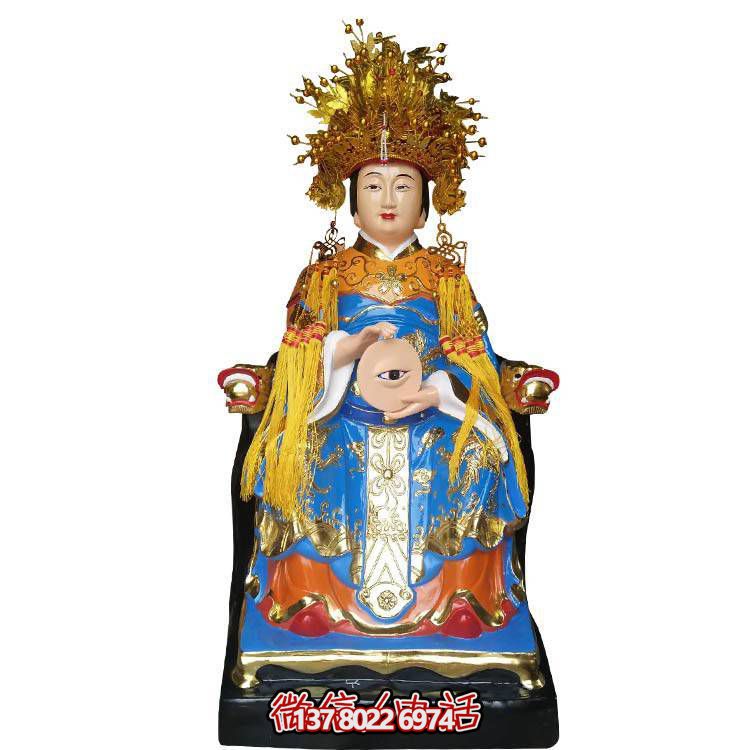 眼光娘娘雕塑玻璃钢彩绘寺庙供奉佛像