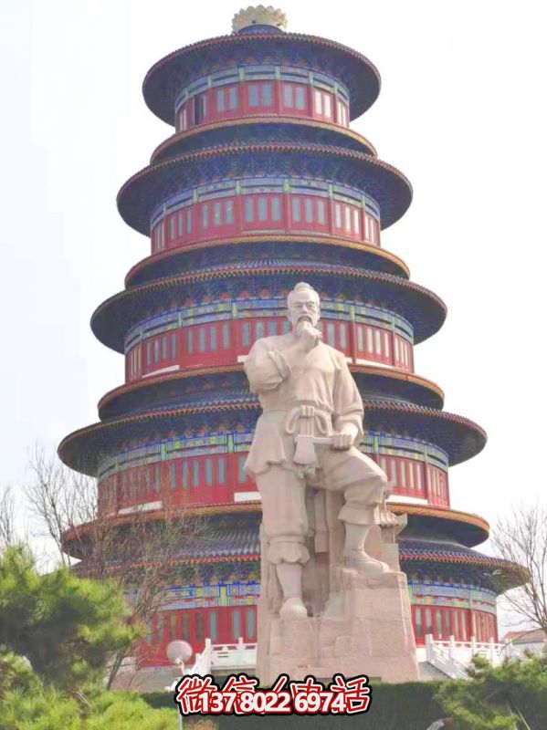 石材人物雕塑“鲁班”——河南安阳林州的鲁班石材人物雕塑项目