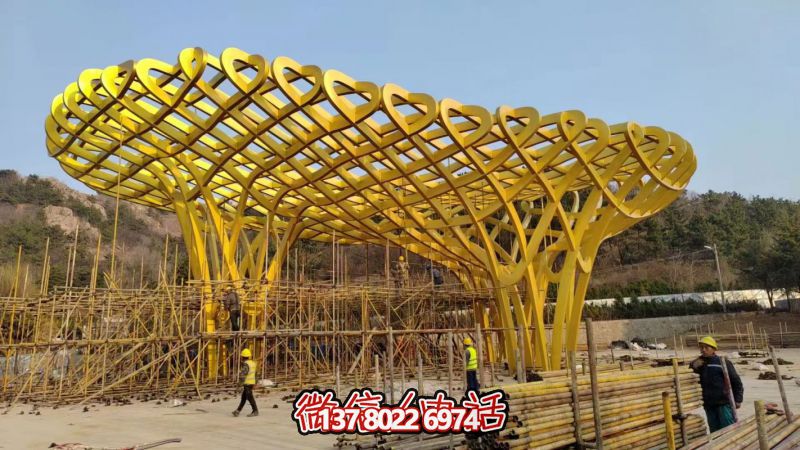 不锈钢鸟巢景观造型雕塑